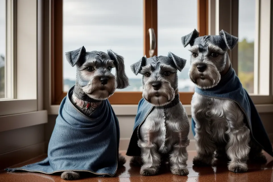 Pegamento textil y secador de pelo sobre la encimera de la cocina durante una manualidad DIY sin costura para perros