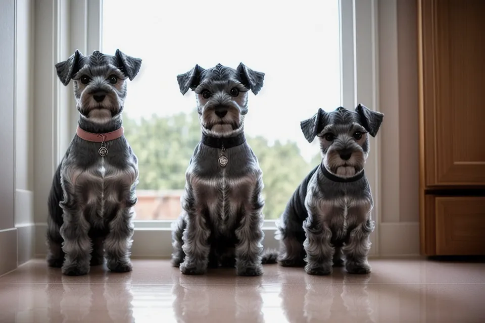 Cómo eliminar el olor a perro mojado tras el baño en casa: higiene canina de un schnauzer miniatura