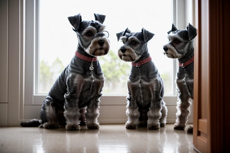 Consejos para evitar nudos detrás de las orejas del perro sin trasquilones en un schnauzer miniatura