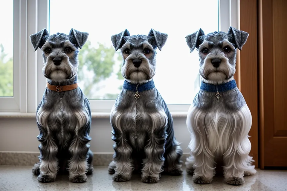 Diseñar ropa para perros personalizada: patrón de costura canina para un schnauzer miniatura en casa