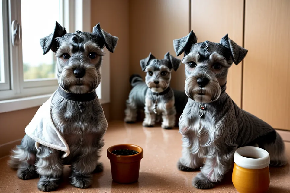 Trucos para quitar el subpelo del perro sin dañar la capa externa en un schnauzer miniatura